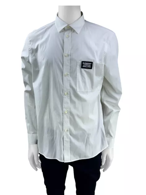 Camisa Burberry Tecido Branco