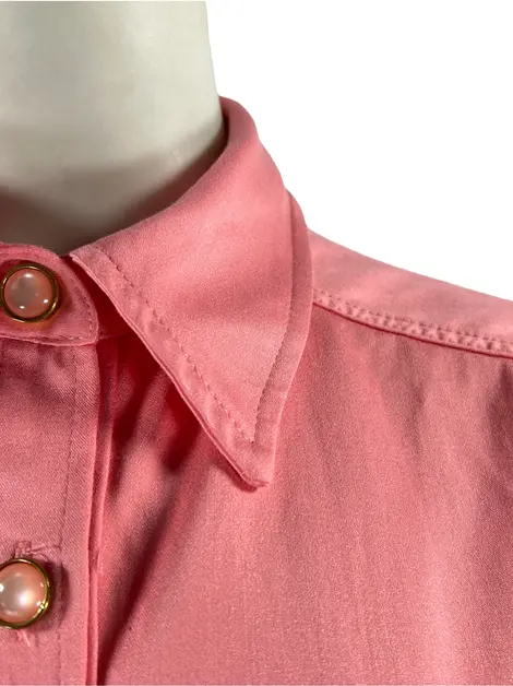 Camisa byNV Cropped Rosa