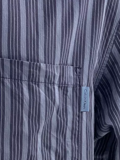 Camisa Calvin Klein Tecido Listrado