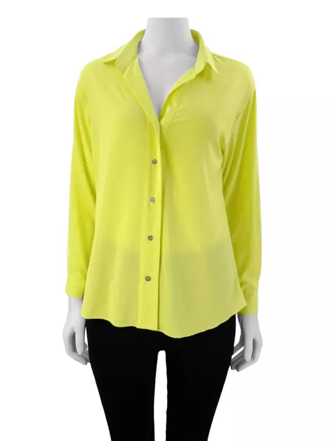 Camisa CANAL Lisa Amarelo Neon