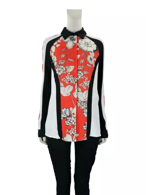Camisa Carina Duek Tecido Estampado