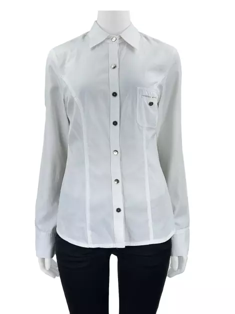 Camisa Carlos Miele Texturizada Off-White