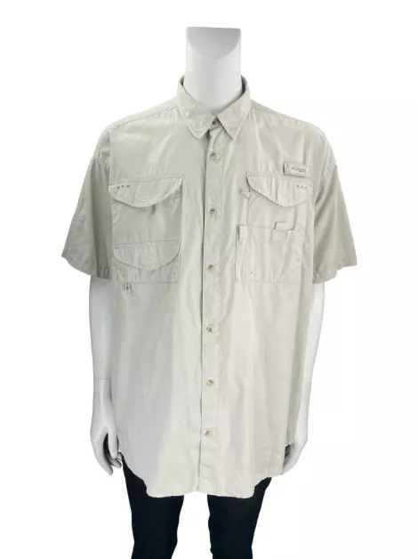 Camisa Columbia Tecido Bege