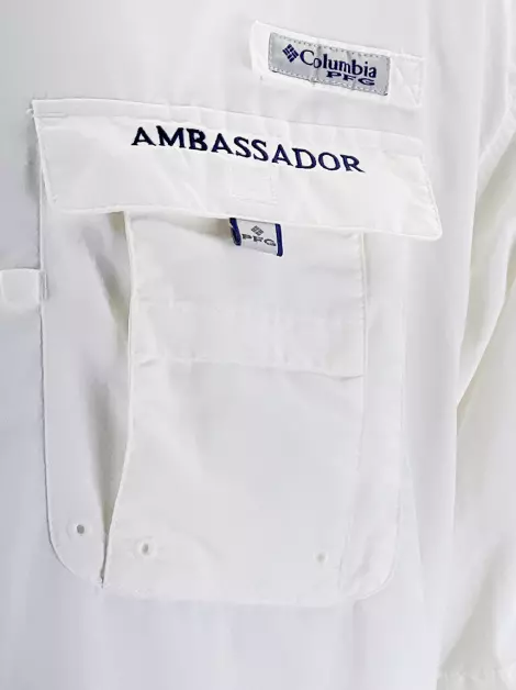 Camisa Columbia Tecido Branco