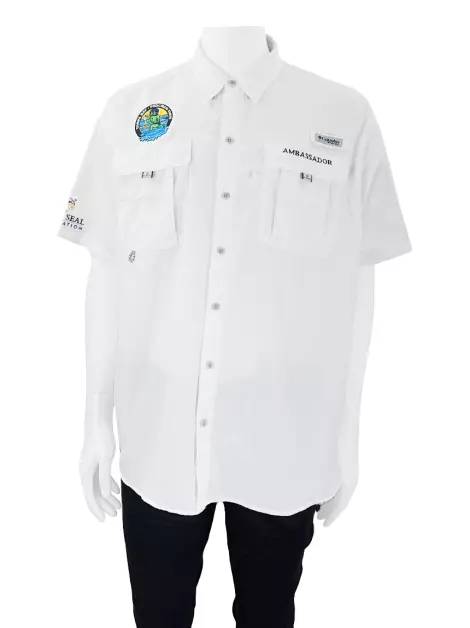 Camisa Columbia Tecido Branco