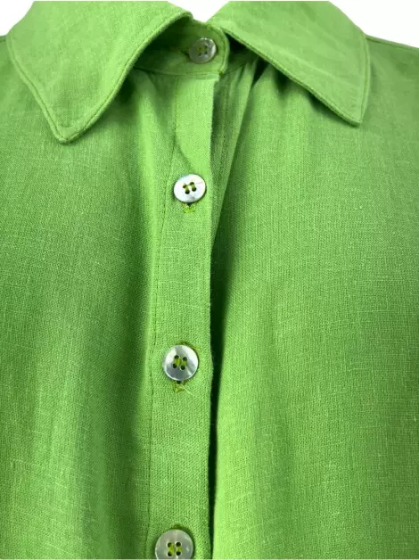 Camisa Cris Barros Tecido Verde