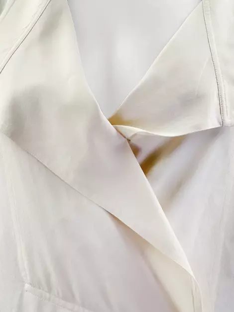 Camisa DKNY Seda Off-White