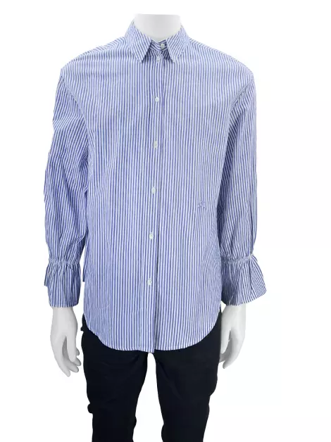 Camisa Emporio Armani Tecido Listrada