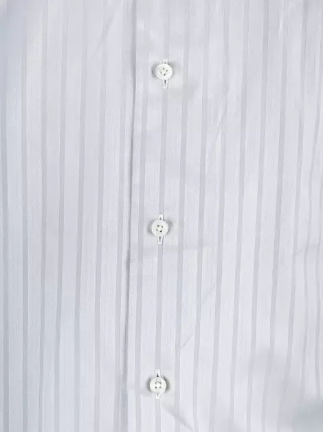 Camisa Ermenegildo Zegna Listras Cinza