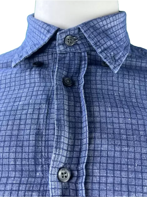 Camisa Ermenegildo Zegna Sport Tecido Azul