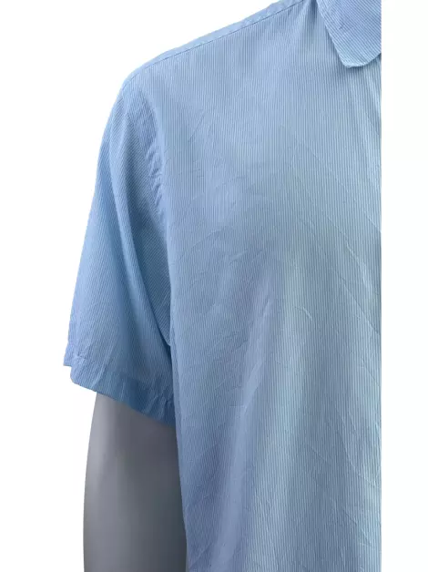 Camisa Ermenegildo Zegna Tecido Azul