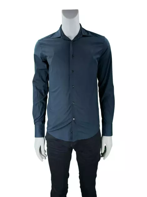 Camisa Ermenegildo Zegna Tecido Azul