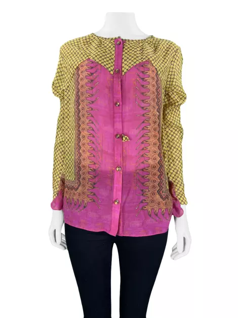 Camisa Erre Estampado Multicolorido