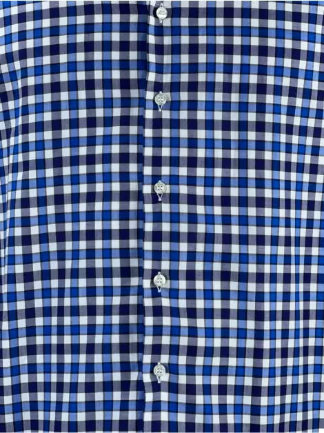 Camisa Etro Quadriculada Azul