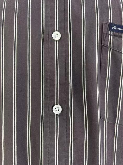 Camisa Façonnable Listrada Marrom