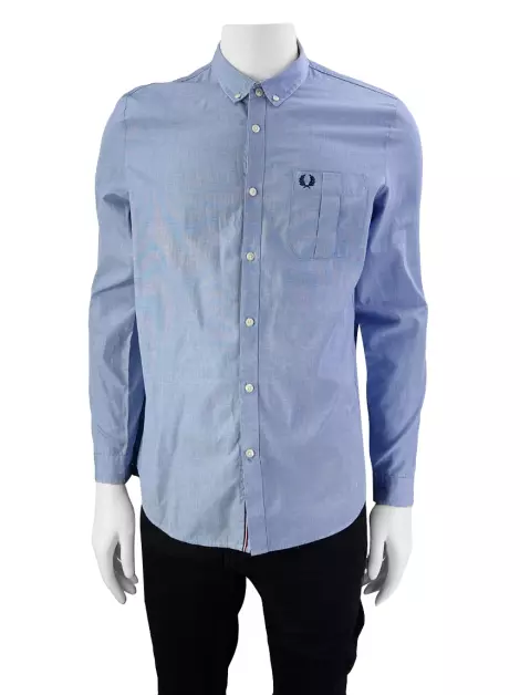 Camisa Fred Perry Tecido Azul