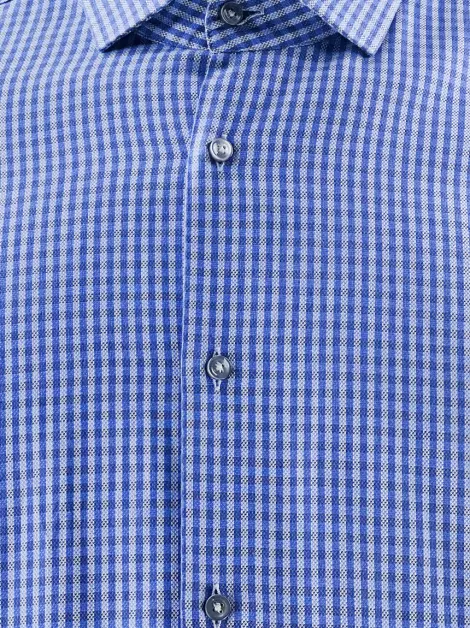 Camisa Hugo Boss Tecido Azul