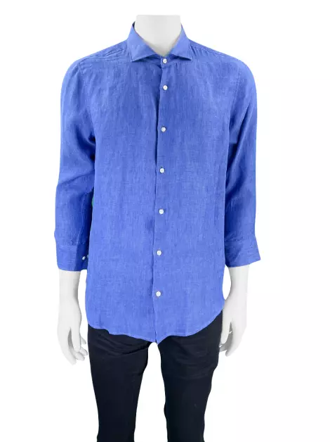 Camisa Hugo Boss Tecido Azul