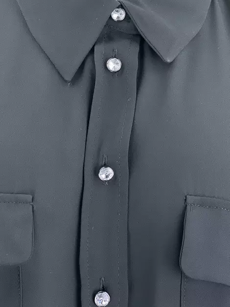 Camisa INC International Concepts Tecido Preto