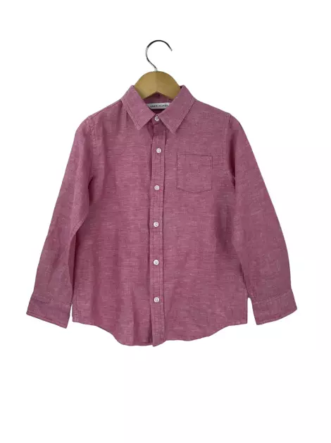 Camisa Janie and Jack Tecido Rosa