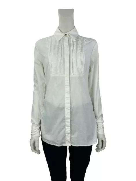 Camisa Karl Lagerfeld Franzida Off White