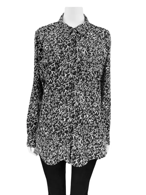 Camisa Karl Lagerfeld Tecido Estampado