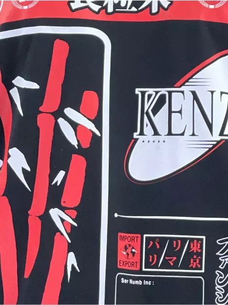 Camisa Kenzo Tecido Preto