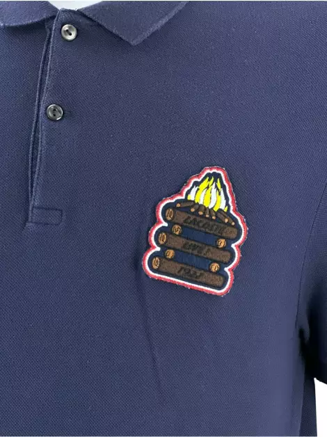 Camisa Lacoste Tecido Azul