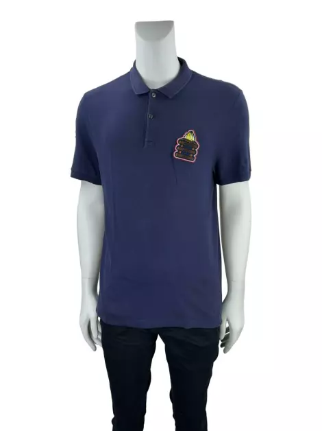 Camisa Lacoste Tecido Azul