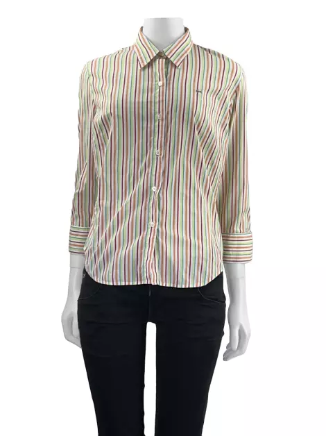 Camisa Lacoste Tecido Estampado