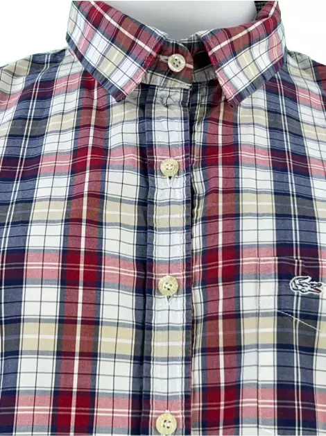 Camisa Lacoste Xadrez Multicolor