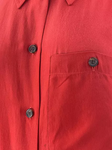 Camisa Laurèl Seda Vermelha