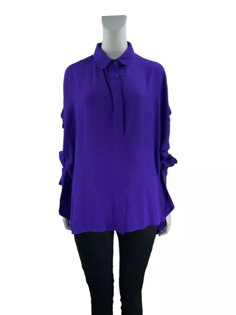 Camisa Lenny Niemeyer Tecido Roxo