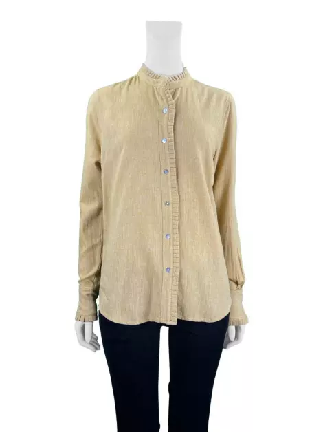 Camisa Lica Melzer + Guga Gonçalves Tecido Bege