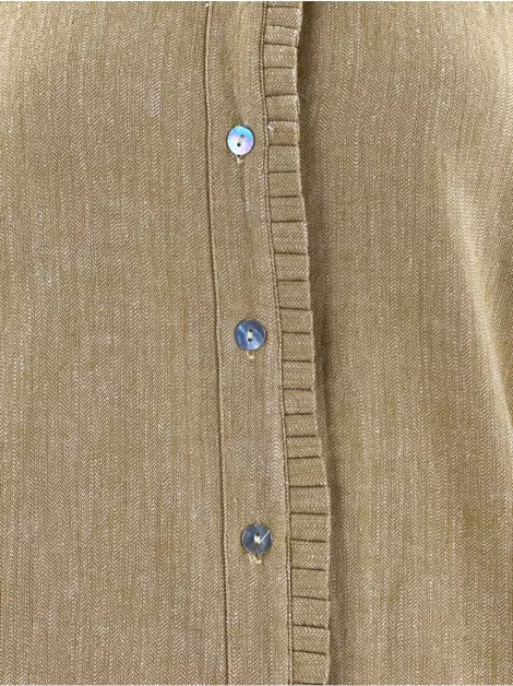 Camisa Lica Melzer + Guga Gonçalves Tecido Bege