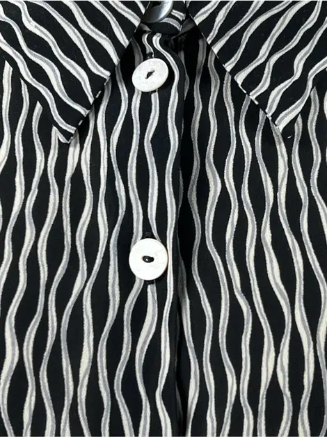 Camisa Lita Mortari Tecido Estampado