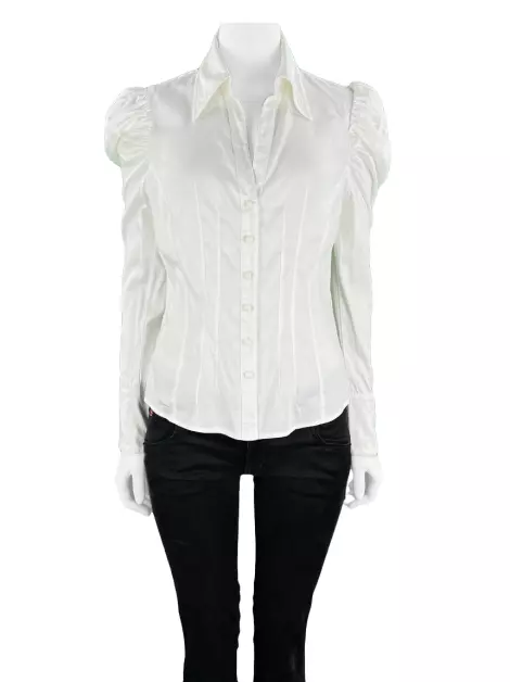 Camisa Lu Monteiro Tecido Branco