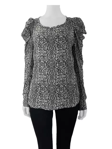 Camisa Maje Seda Estampado