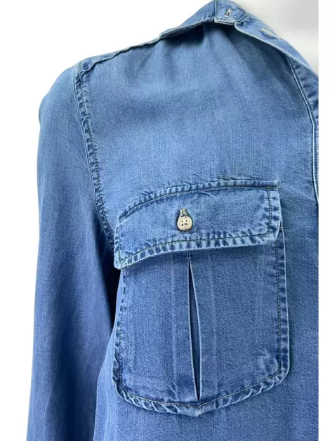 Camisa Massimo Dutti Reta Jeans