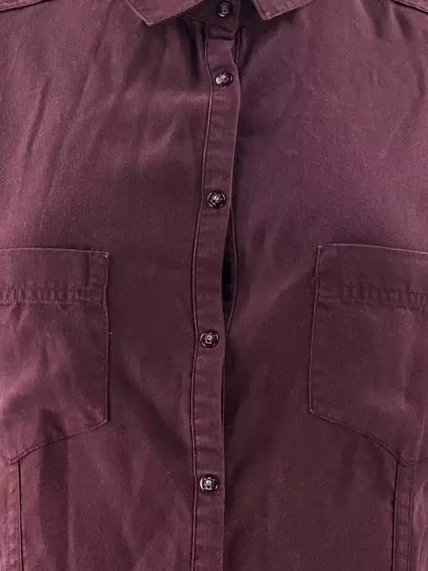 Camisa Massimo Dutti Tecido Vermelho