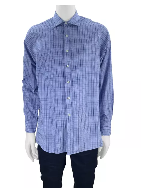 Camisa Michael Michael Kors Xadrez Azul