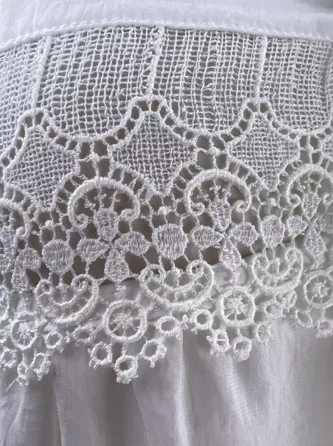 Camisa Nanette Lepore Branco Rendas