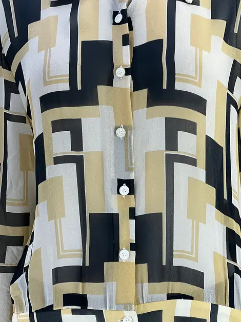Camisa NK Store Seda Estampada