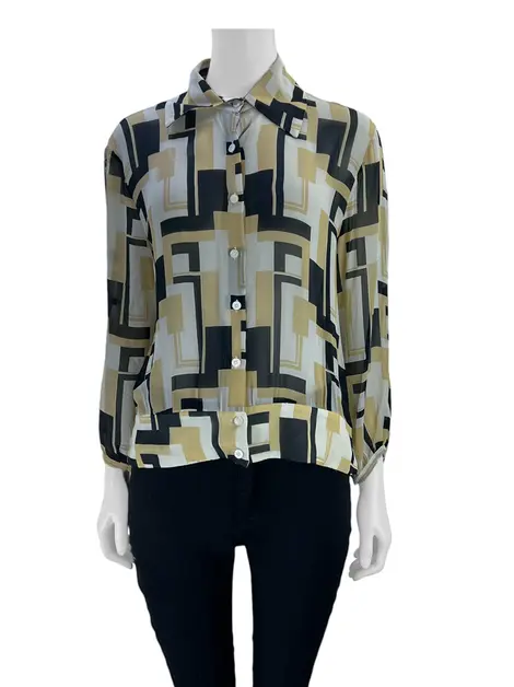 Camisa NK Store Seda Estampada