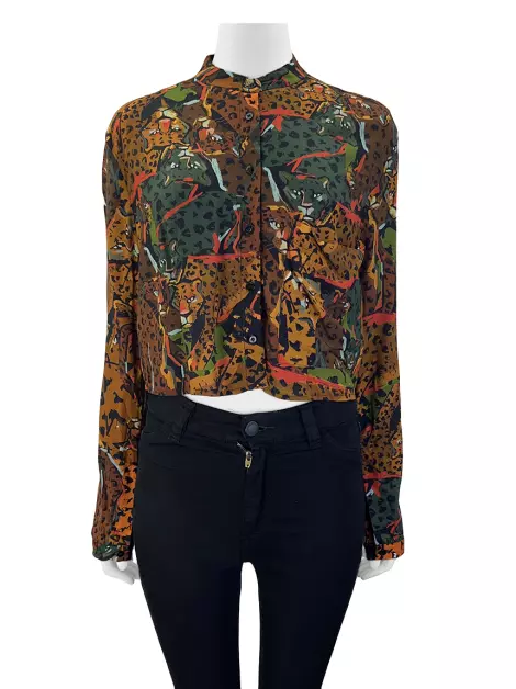 Camisa Osklen Curta Animal Print