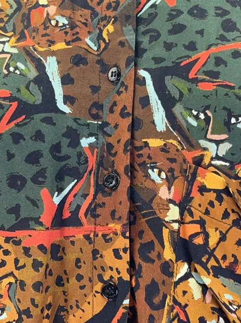 Camisa Osklen Curta Animal Print