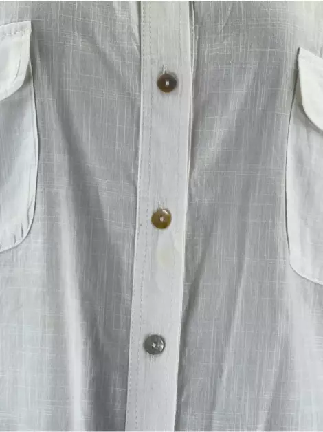 Camisa Pade D Tecido Branco
