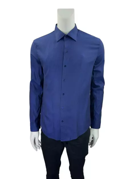 Camisa Ricardo Almeida Tecido Azul