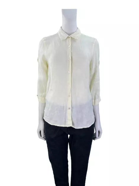 Camisa Richards Tecido Amarelo