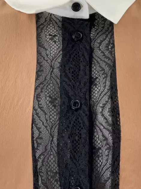 Camisa Sandro Tecido Terracota